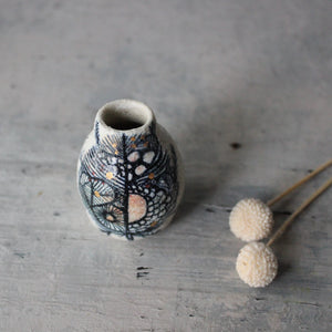 Tiny Painted Detail Vase - Tribe Castlemaine