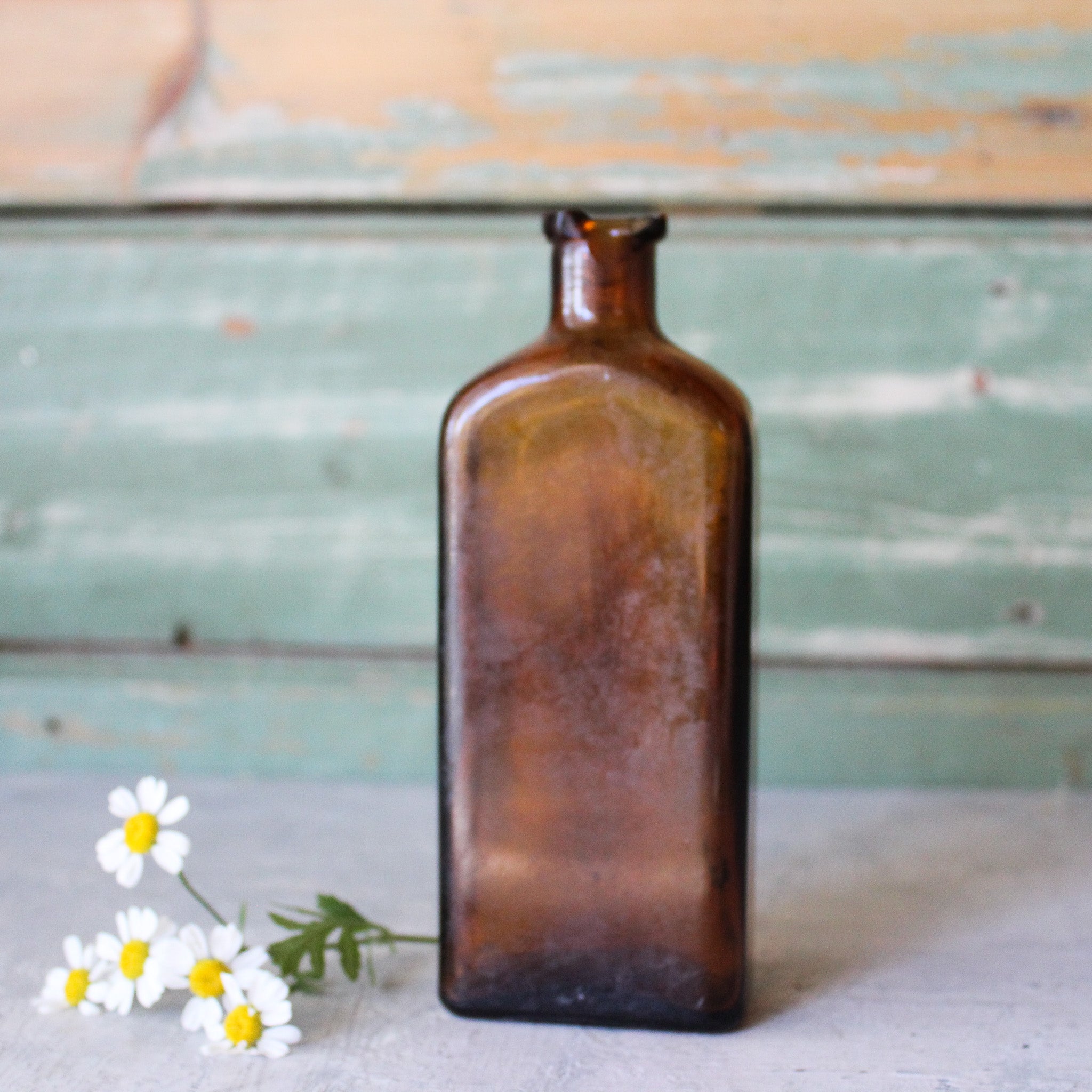 Vintage Amber Glass Bottles - Tribe Castlemaine