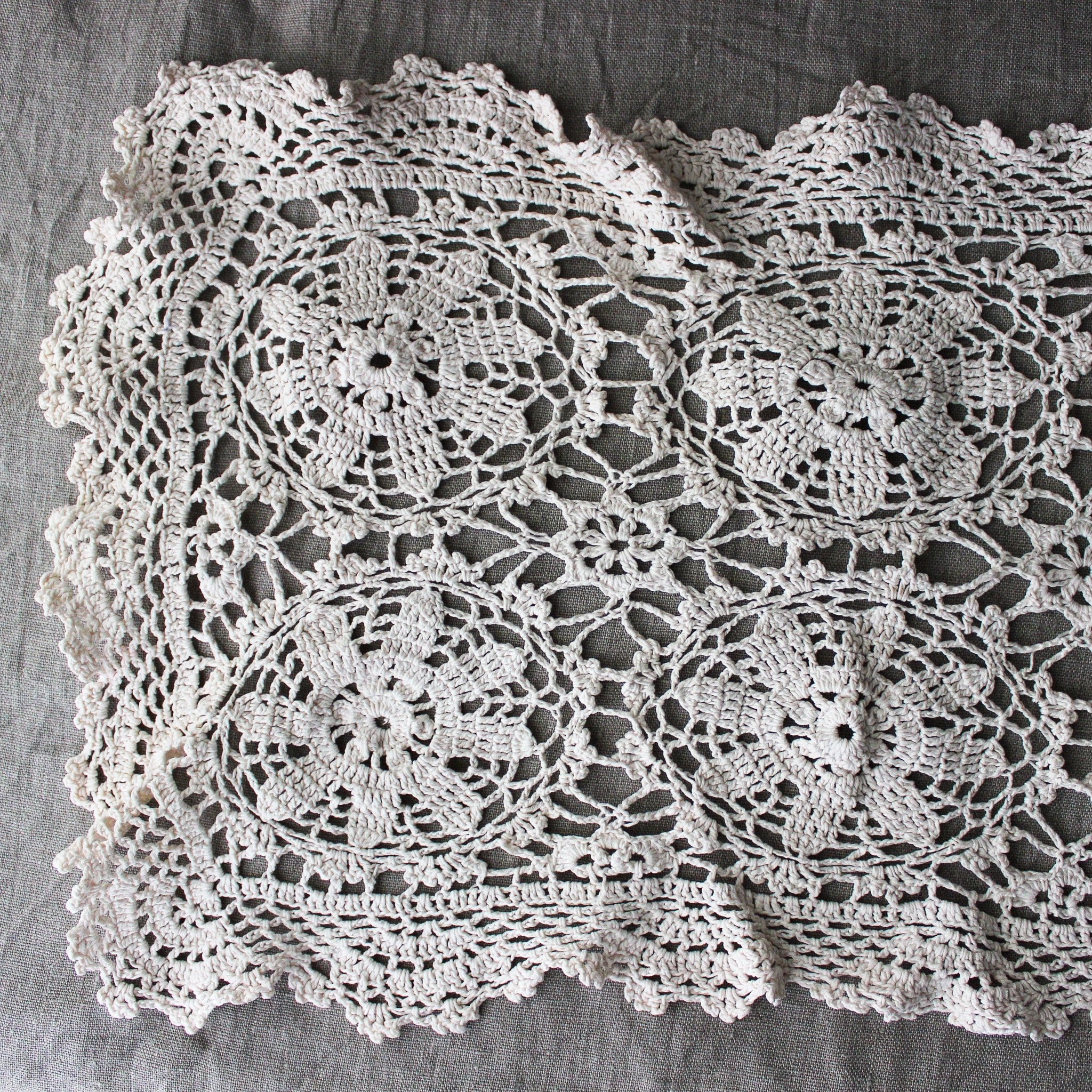 Vintage Crochet Lace Runners - Tribe Castlemaine