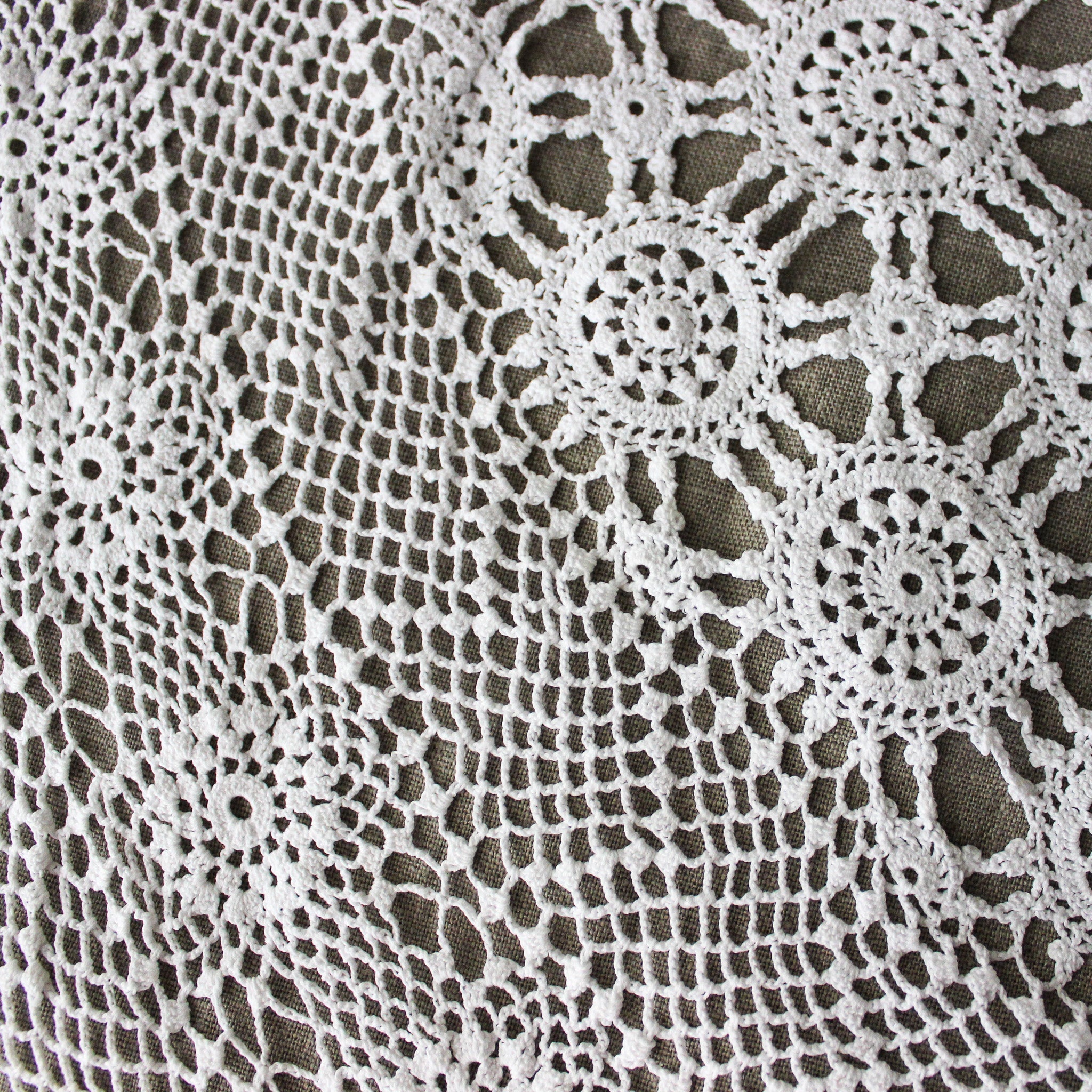 Vintage Crochet Lace Tablecloths - Tribe Castlemaine