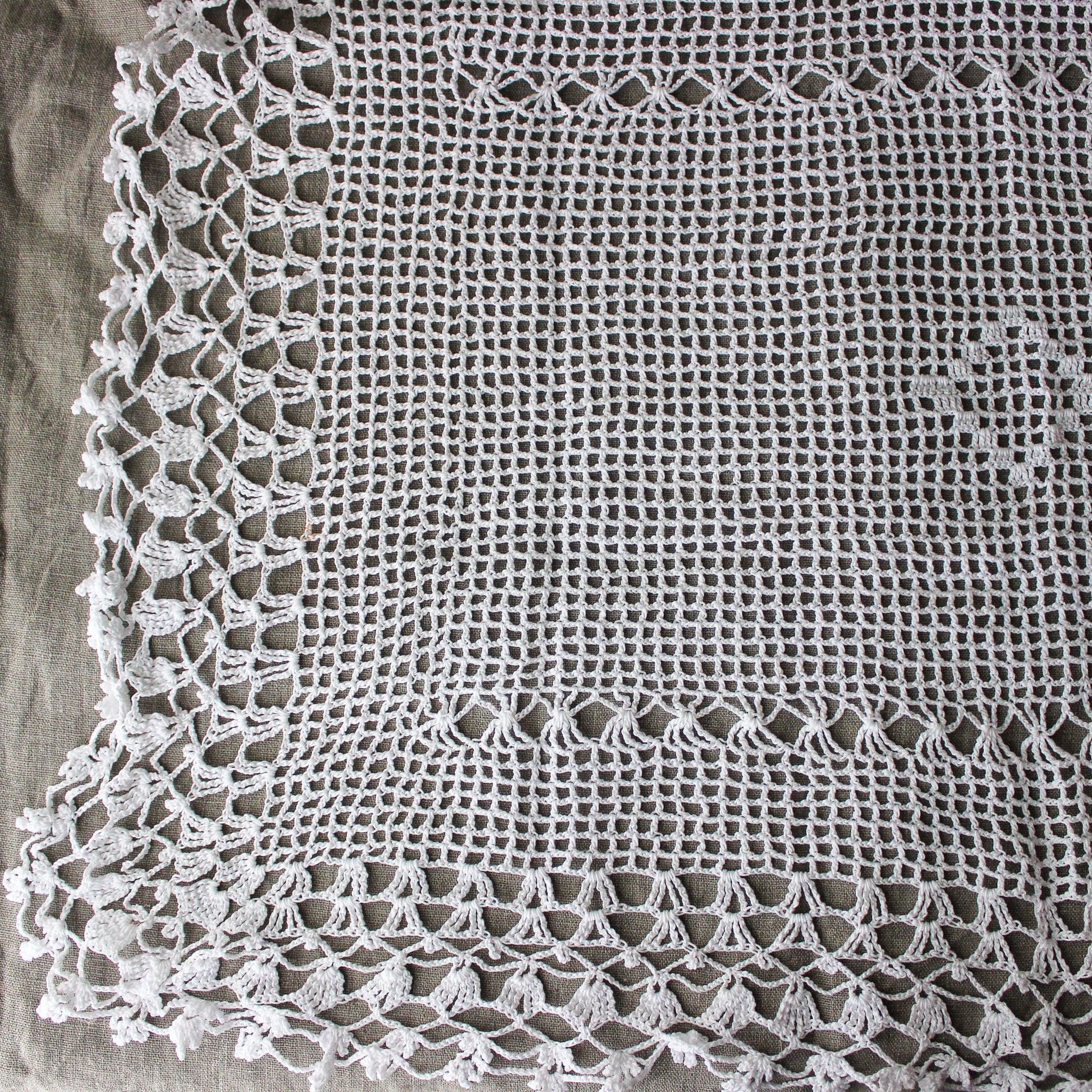 Vintage Crochet Lace Tablecloths - Tribe Castlemaine