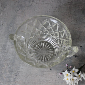 Vintage Cut Glass Sugar Bowl - Tribe Castlemaine