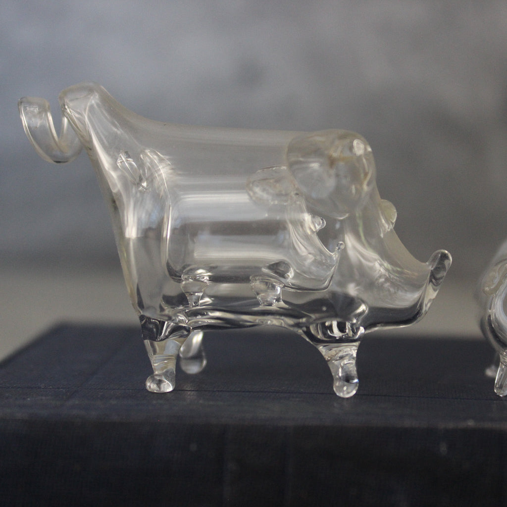 Vintage Hand Blown Pig in Pig Ornament Set - Tribe Castlemaine