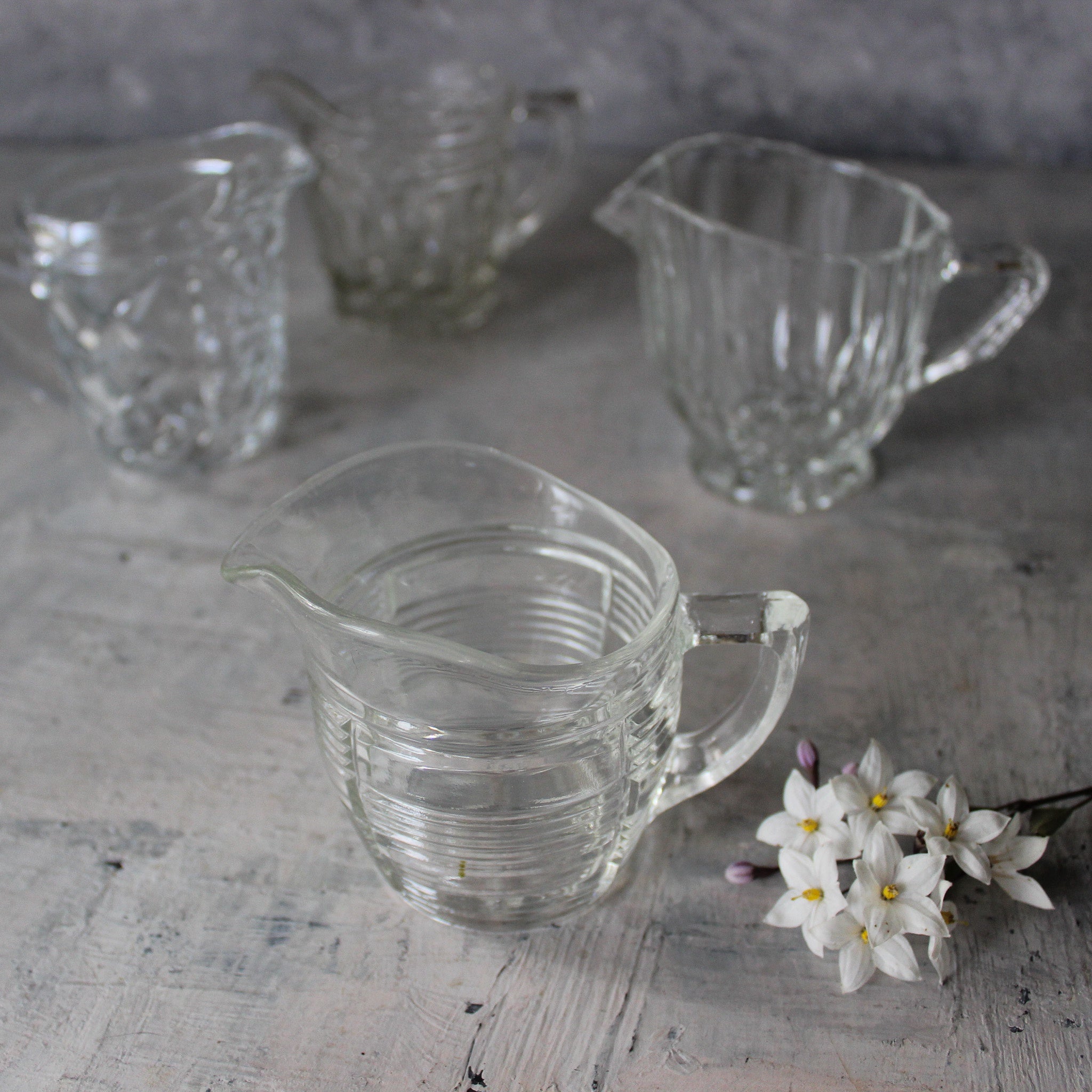 Vintage Little Glass Jugs - Tribe Castlemaine