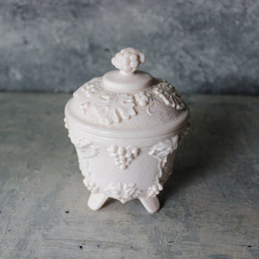 Vintage Milk Glass Candy Jar - Tribe Castlemaine