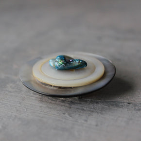 Vintage Mother of Pearl Button Brooch - Tribe Castlemaine