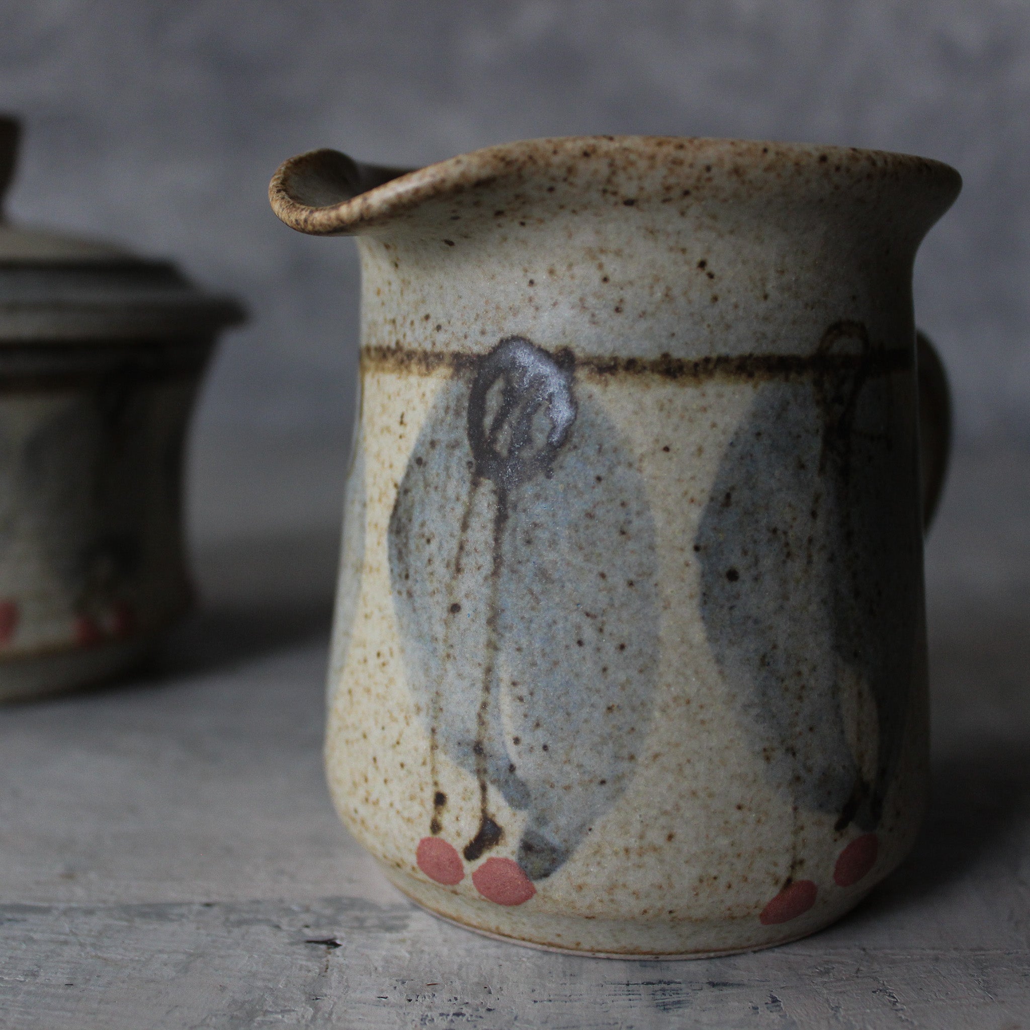 Vintage Pottery Jug & Sugar Bowl - Tribe Castlemaine