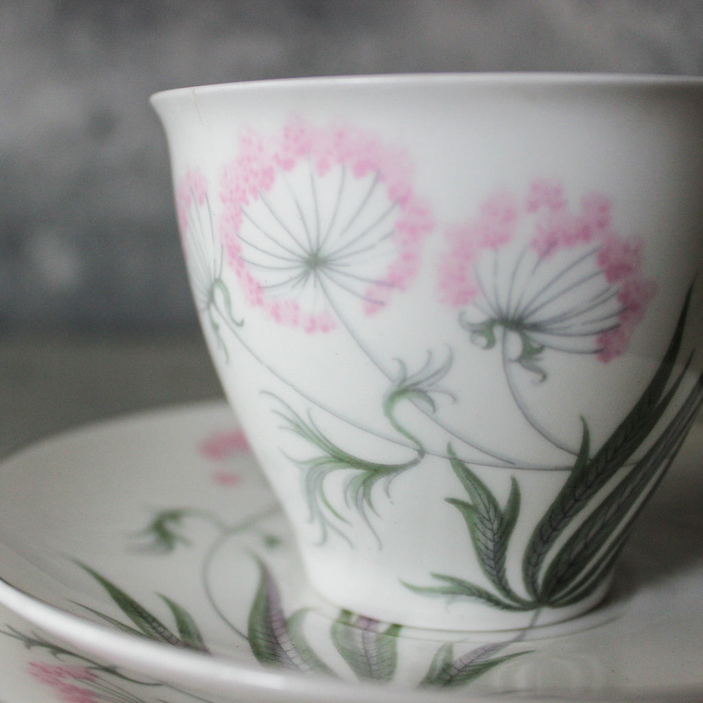 Vintage Shelley 'Pastoral' Tea Cup Trio - Tribe Castlemaine
