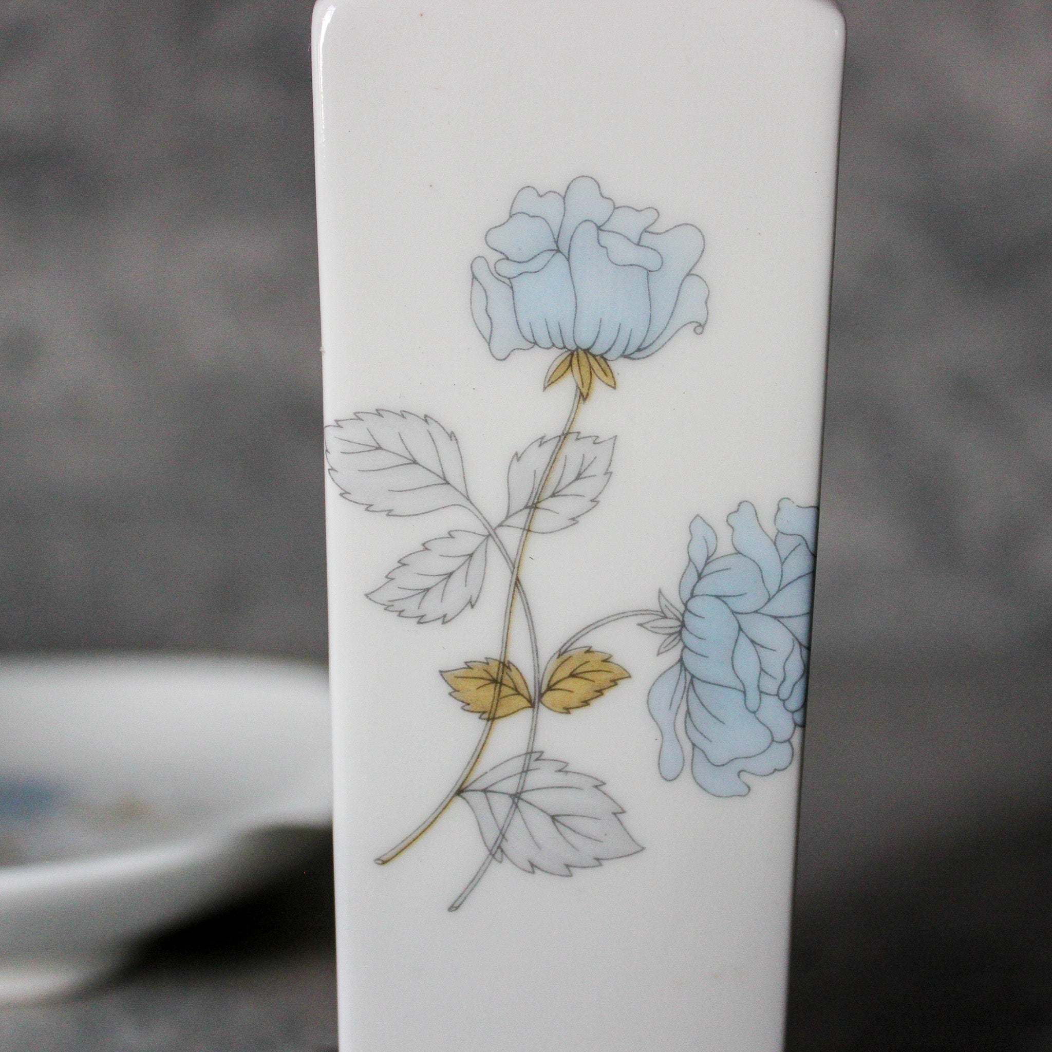 Vintage Wedgwood 'Ice Rose' Vase & Dish - Tribe Castlemaine