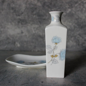 Vintage Wedgwood 'Ice Rose' Vase & Dish - Tribe Castlemaine
