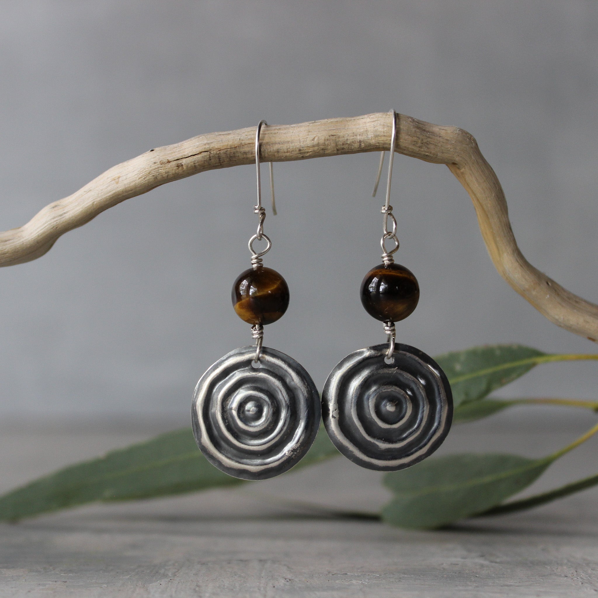 Waterhole Silver & Gemstone Earrings - Tribe Castlemaine