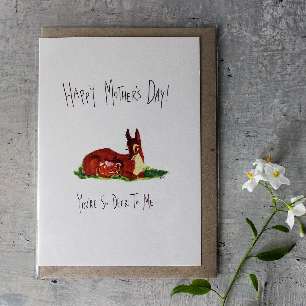 Well Drawn Deer Mother's Day Card - Tribe Castlemaine