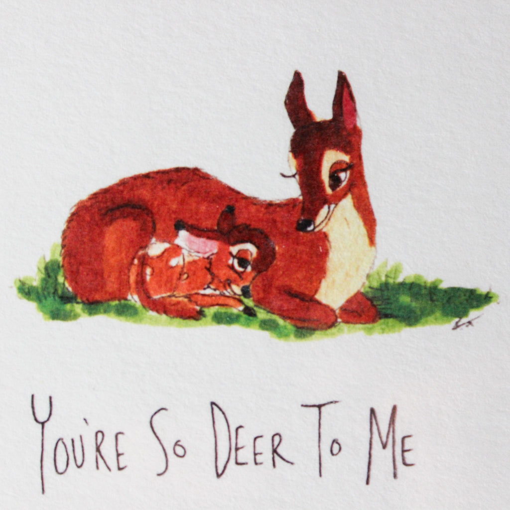 Well Drawn Deer Mother's Day Card - Tribe Castlemaine