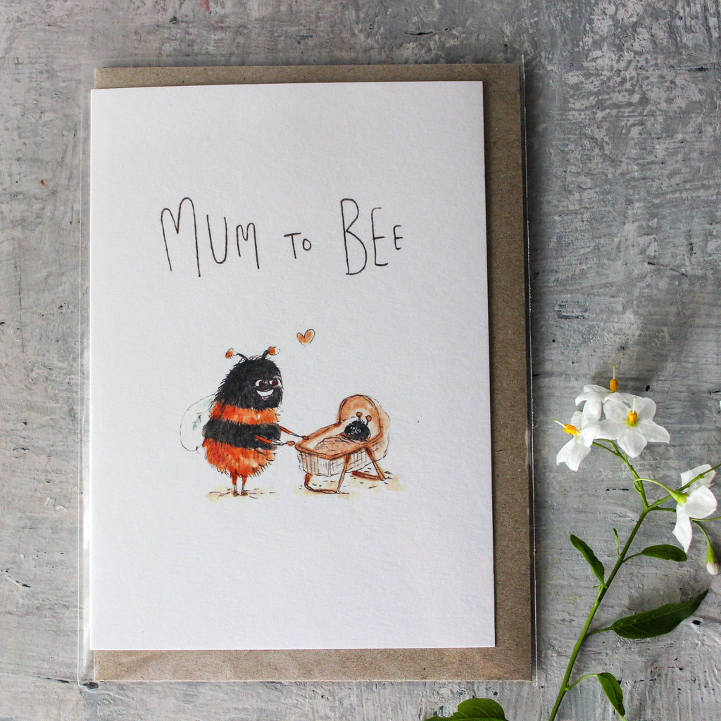 Well Drawn Mum Bee Card - Tribe Castlemaine