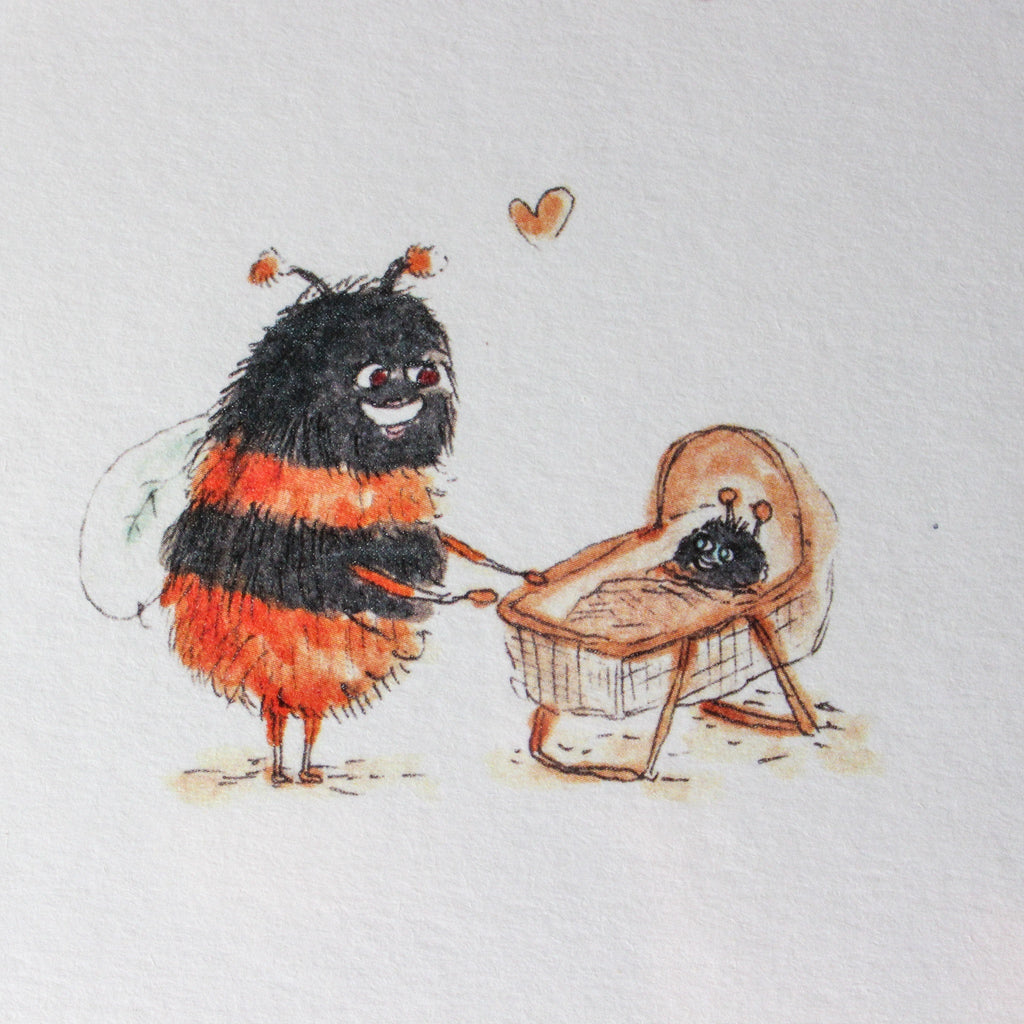 Well Drawn Mum Bee Card - Tribe Castlemaine