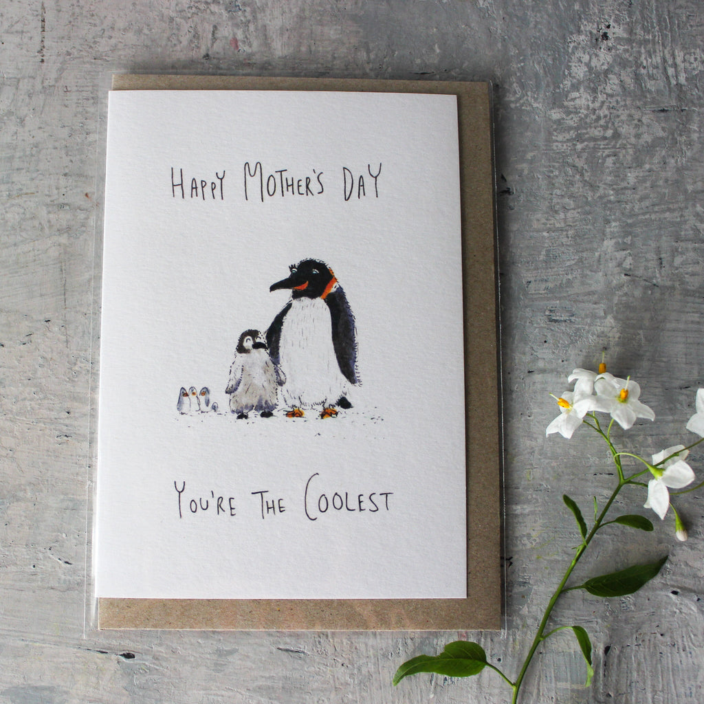 Well Drawn Penguin Mother's Day Card - Tribe Castlemaine