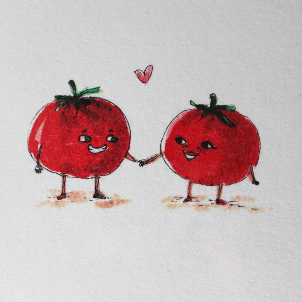Well Drawn Tomato Love Card - Tribe Castlemaine
