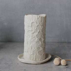 White Porcelain Candle Holders - Tribe Castlemaine