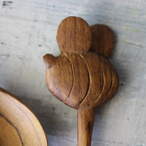 Wooden Bee Spoon - Tribe Castlemaine