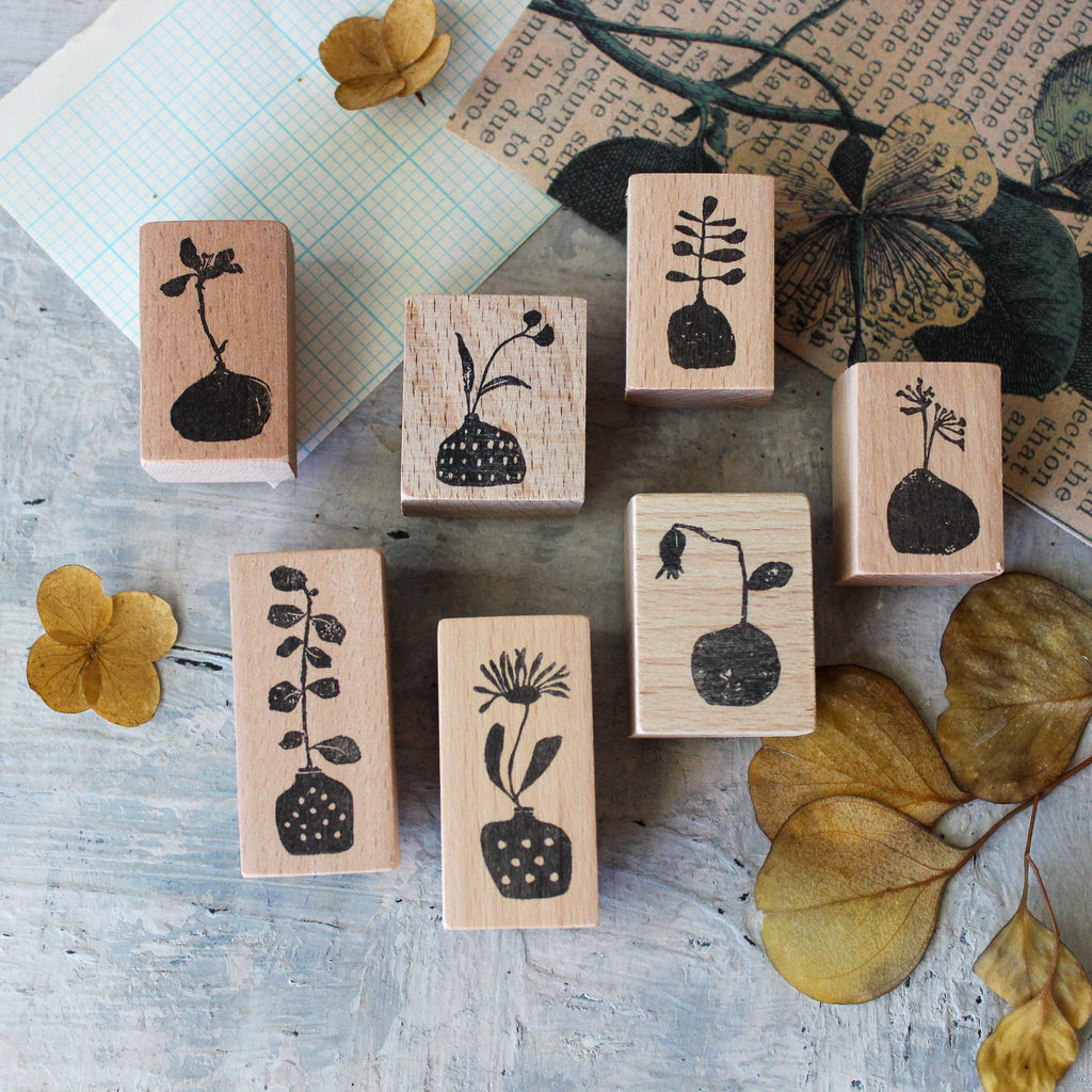 Wooden Stamps : Ikebana Collection - Tribe Castlemaine