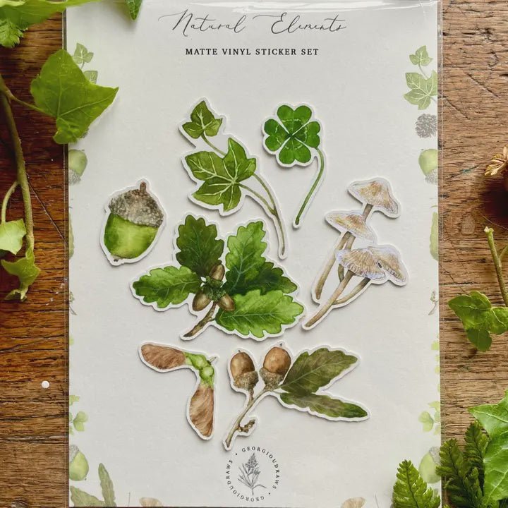 Woodland Nature Elements Sticker Set - Tribe Castlemaine
