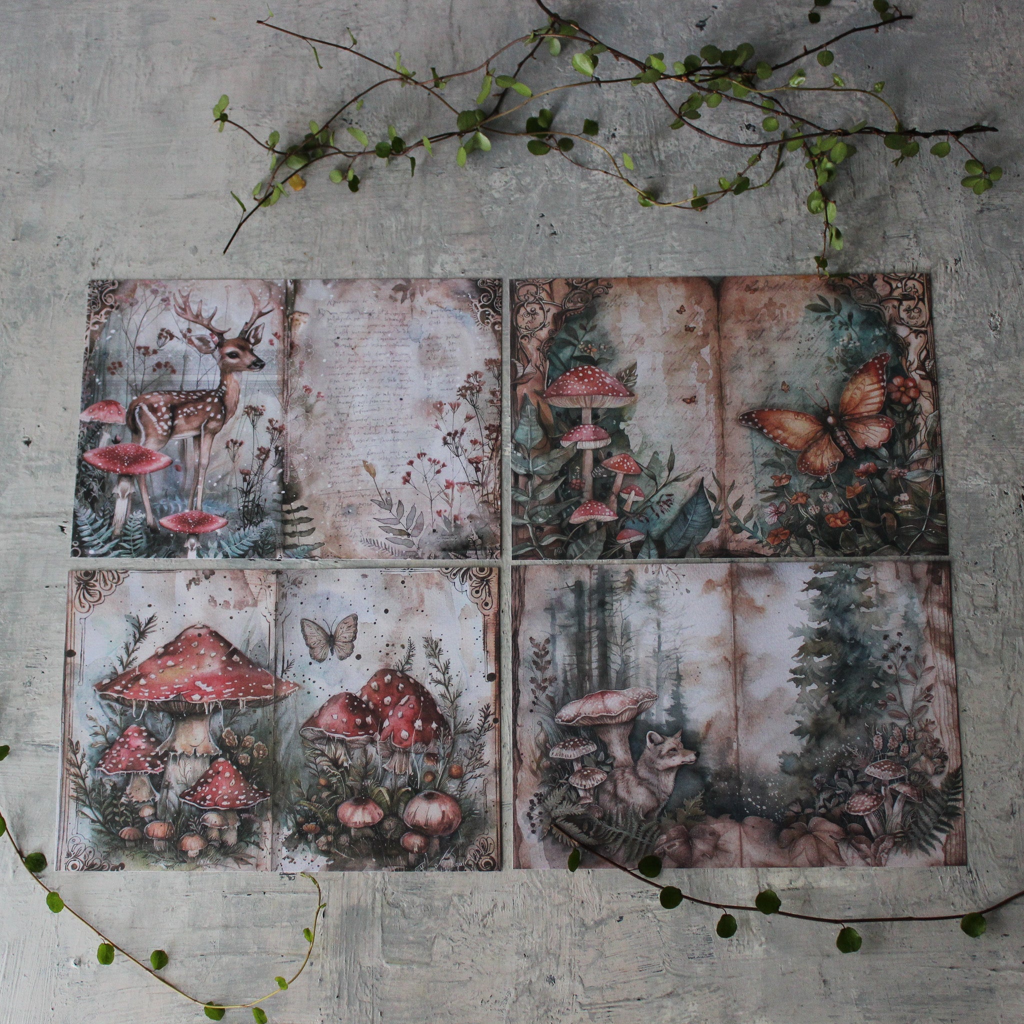 Woodland Scrapbooking Paper - Tribe Castlemaine