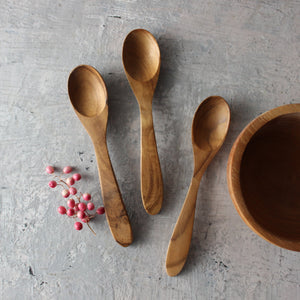 Assorted Small Teak Spoons - Tribe Castlemaine