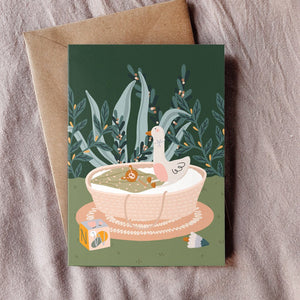 Baby Basket Greeting Card - Tribe Castlemaine