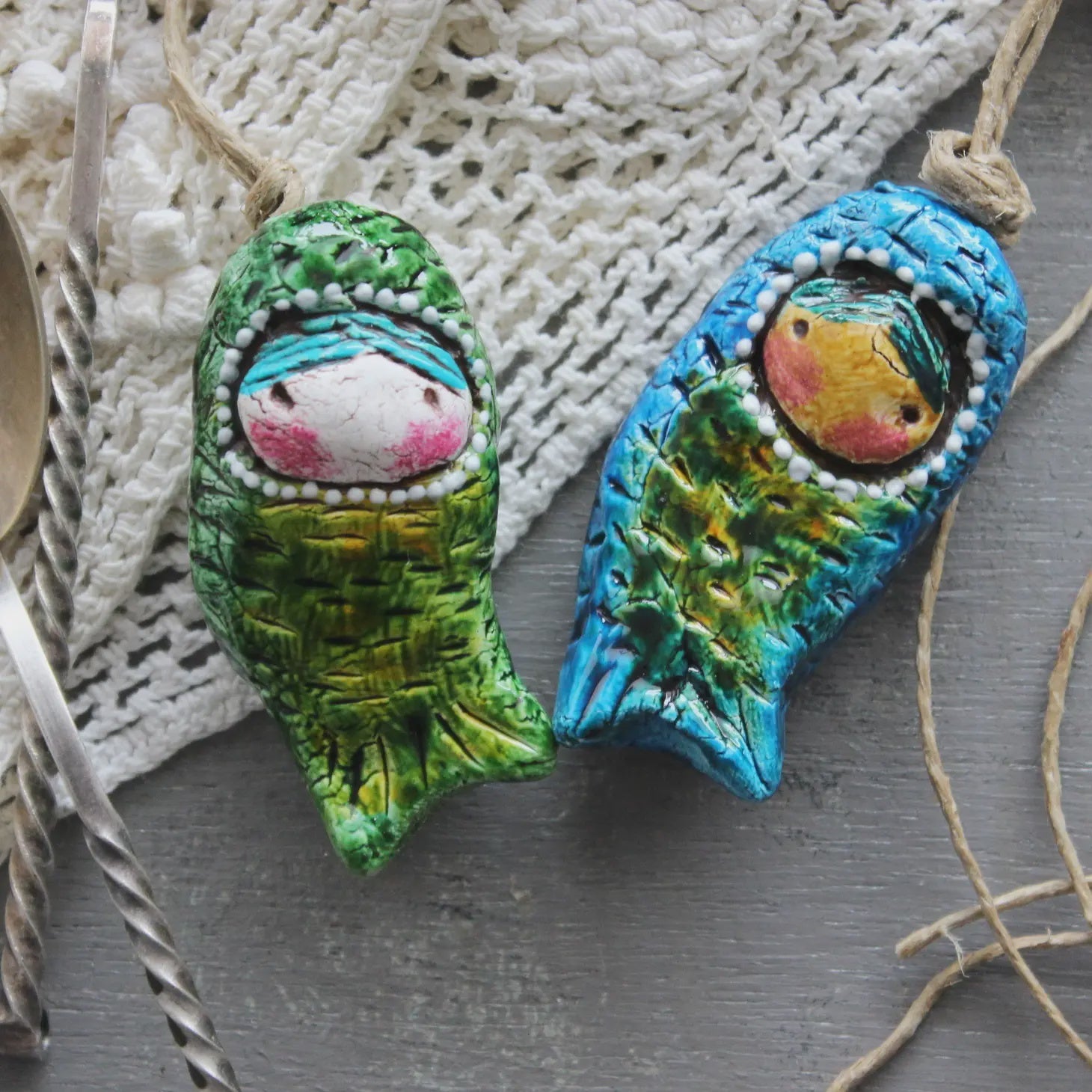Baby Mermaid Figurine Ornaments - Tribe Castlemaine