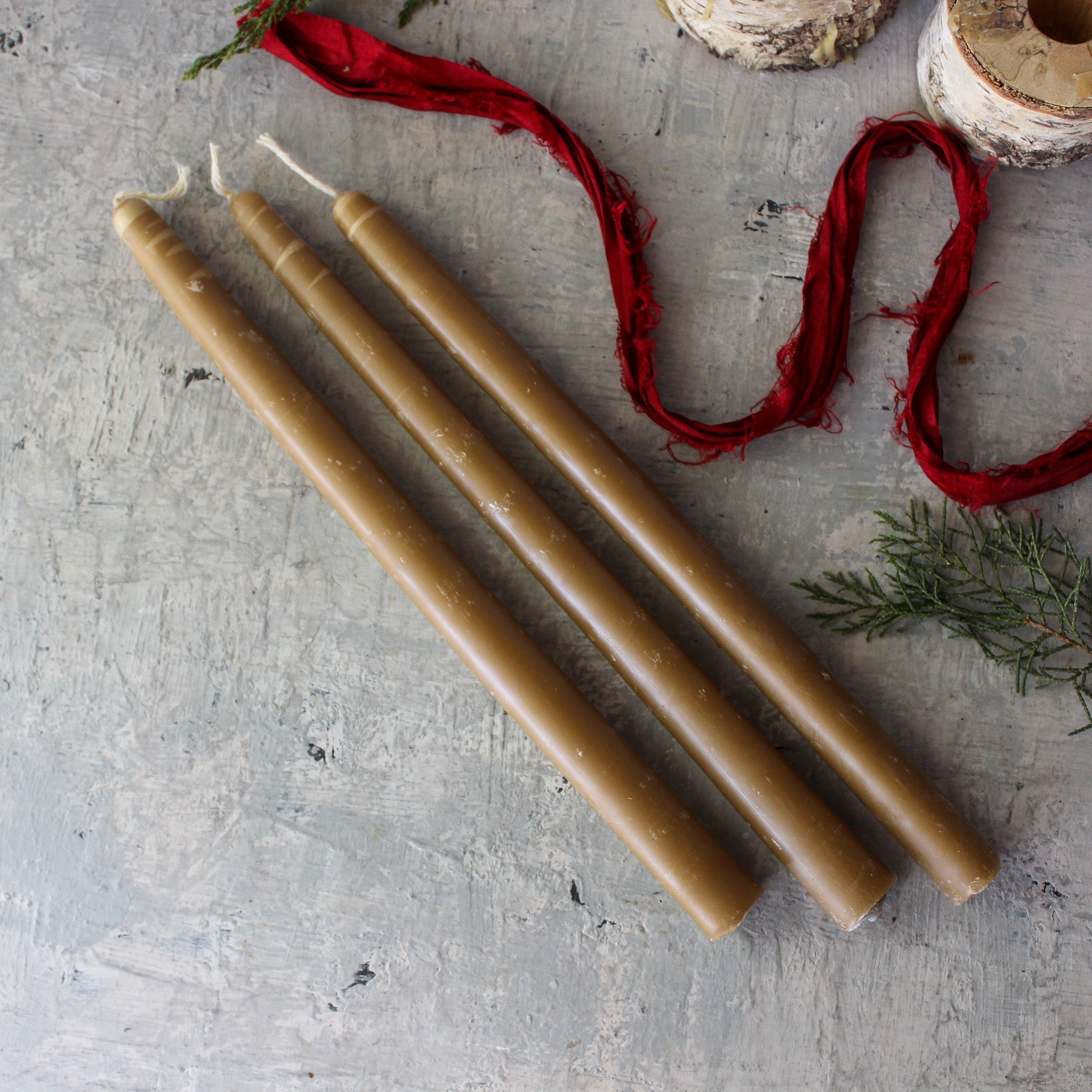Beeswax Dinner Taper Candles - Tribe Castlemaine