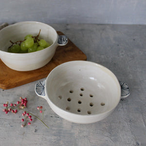 Berry Colander Bowls Detail Handles - Tribe Castlemaine