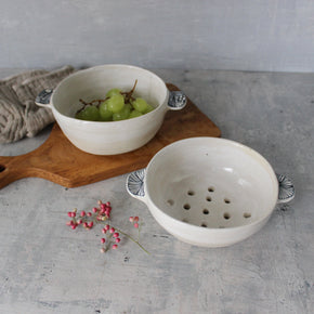 Berry Colander Bowls Detail Handles - Tribe Castlemaine