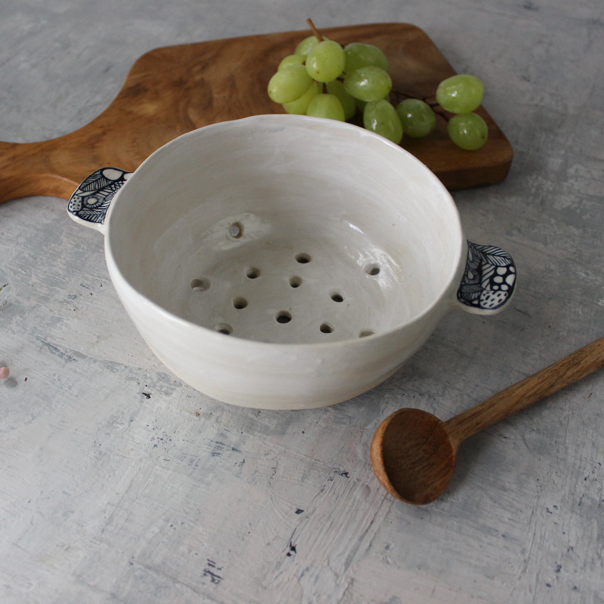 Berry Colander Bowls Detail Handles - Tribe Castlemaine