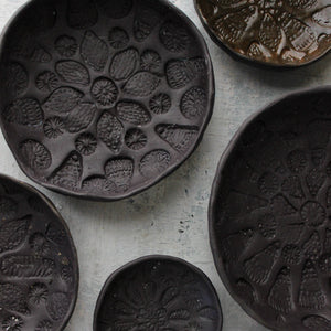 Black Ceramic Lace Dishes - Tribe Castlemaine