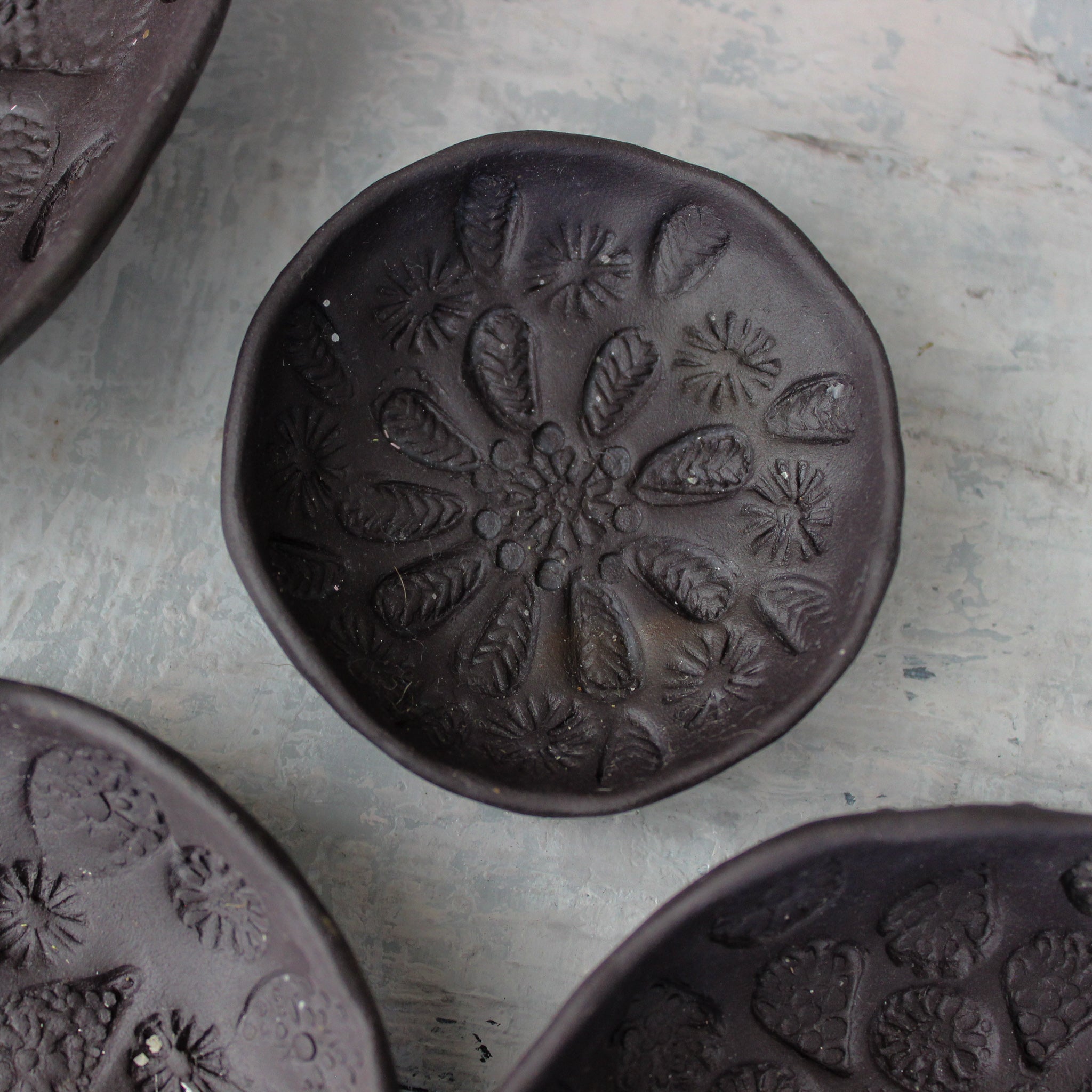 Black Ceramic Lace Dishes - Tribe Castlemaine