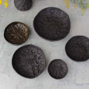 Black Ceramic Lace Dishes - Tribe Castlemaine