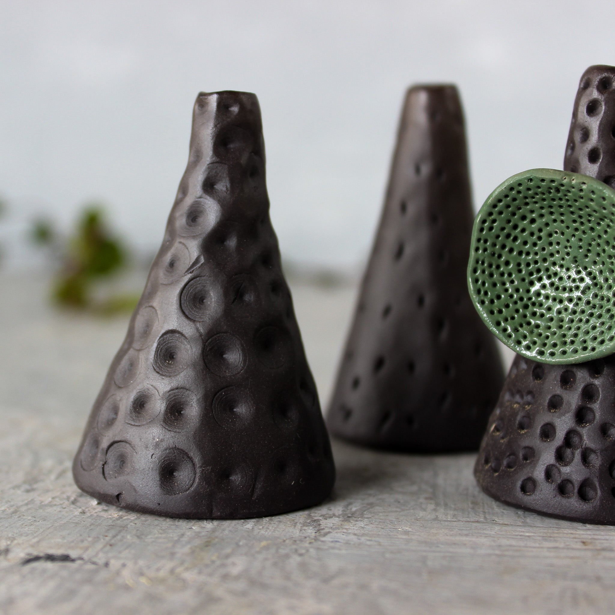 Black Cone Ring Holders - Tribe Castlemaine