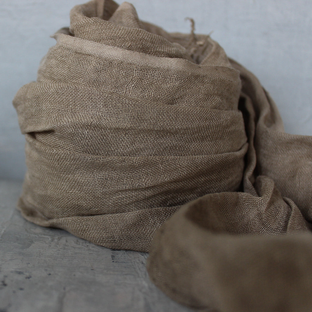 Botanical Dye Pure Linen Scarves : Autumn Collection - Tribe Castlemaine