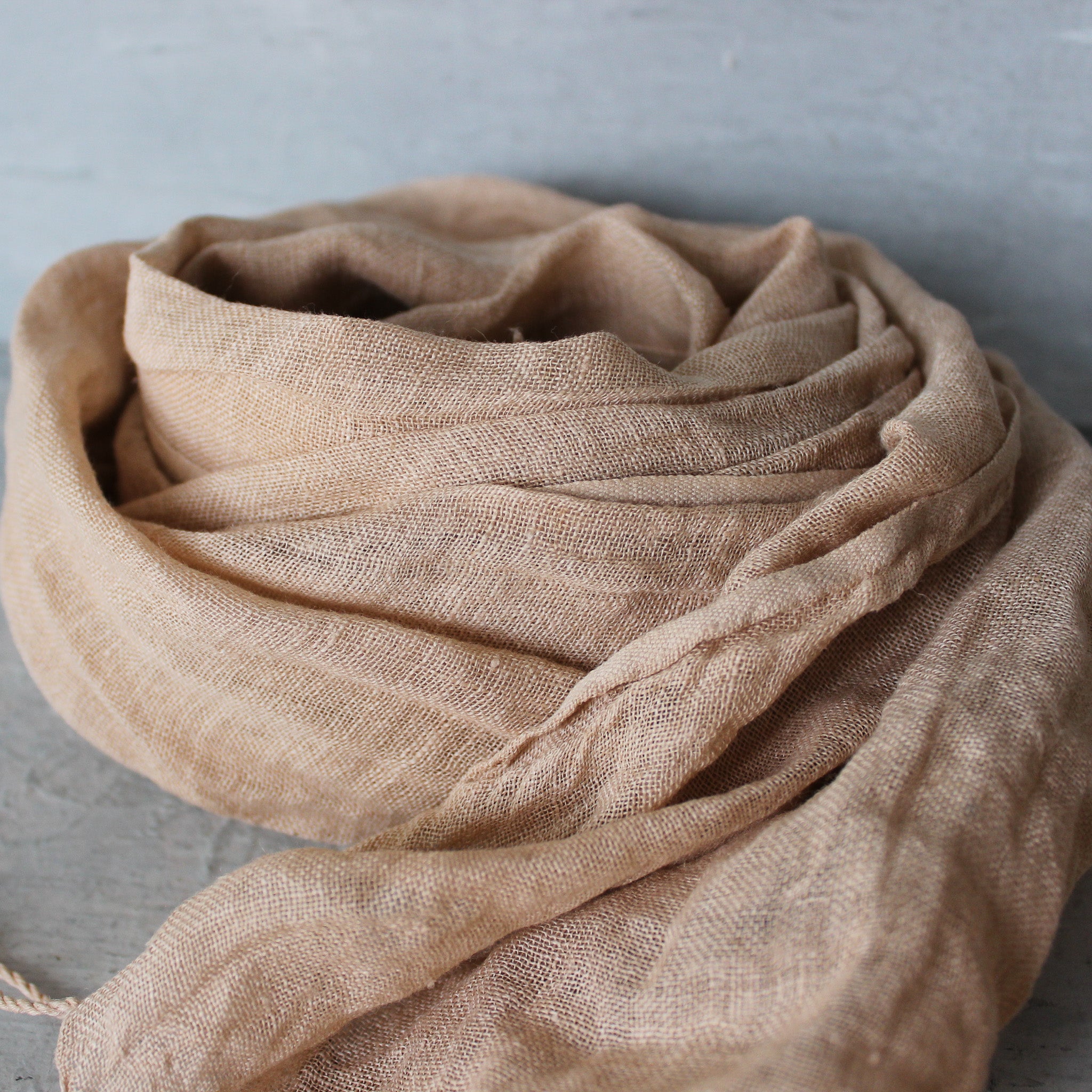 Botanical Dye Pure Linen Scarves : Autumn Collection - Tribe Castlemaine