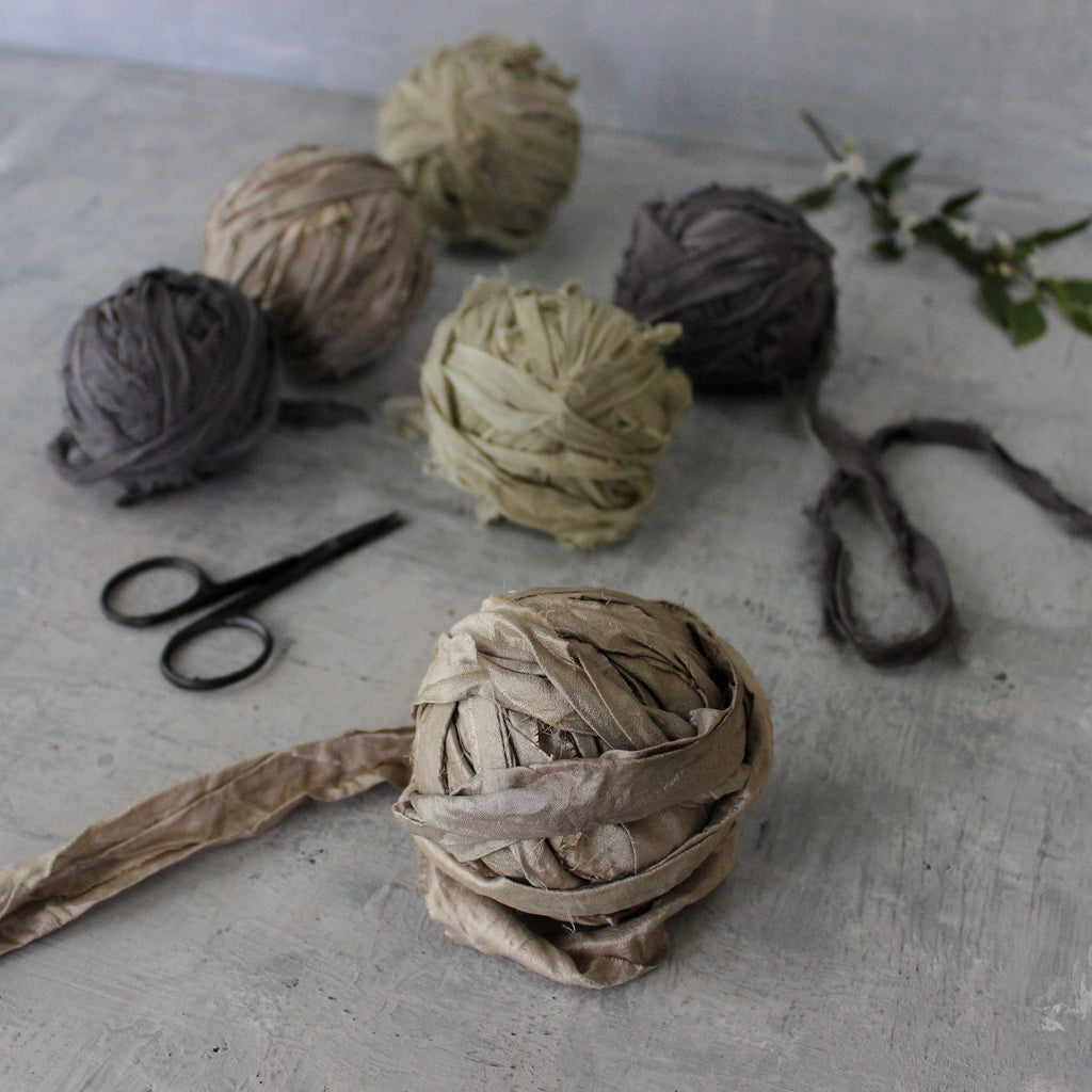 Botanical Dye Silk Ribbon - Tribe Castlemaine