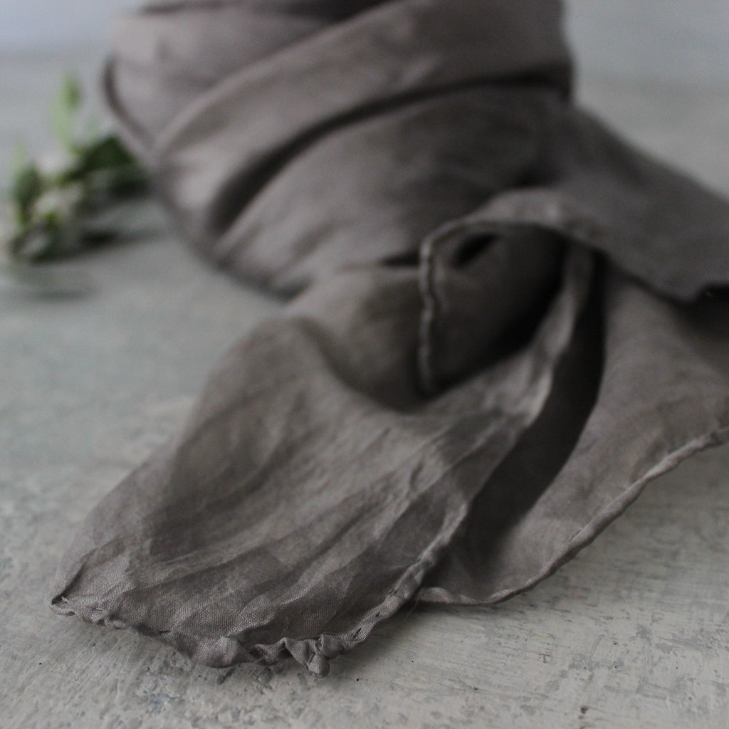 Botanical Dye Silk Scarves : Storm Collection - Tribe Castlemaine