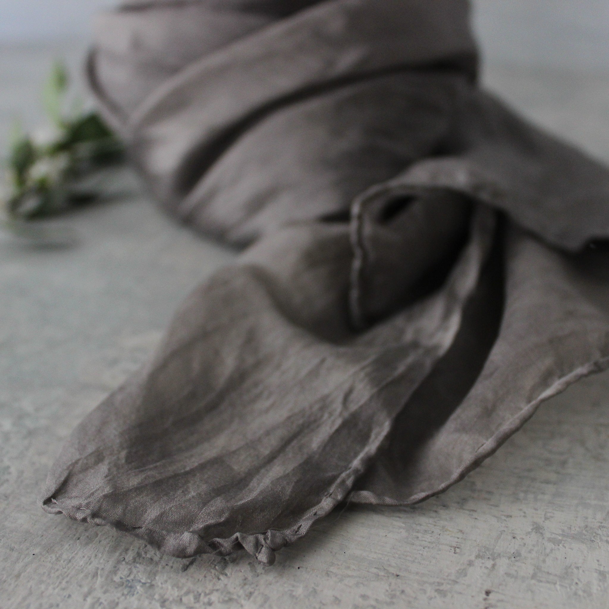 Botanical Dye Silk Scarves : Storm Collection - Tribe Castlemaine