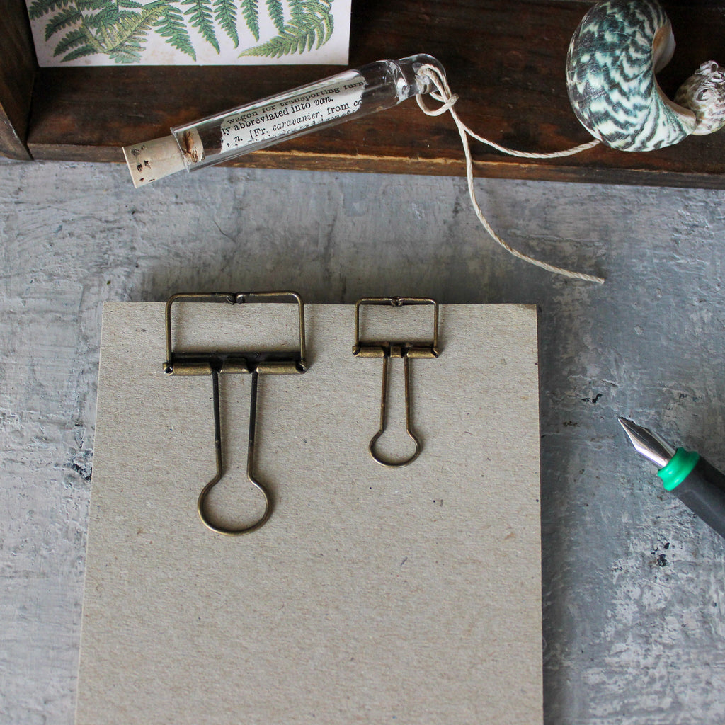 Brass Bulldog Clips - Tribe Castlemaine