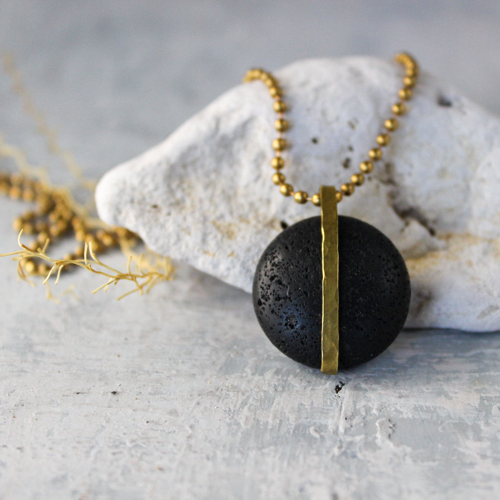 Brass Lavastone Necklaces - Tribe Castlemaine