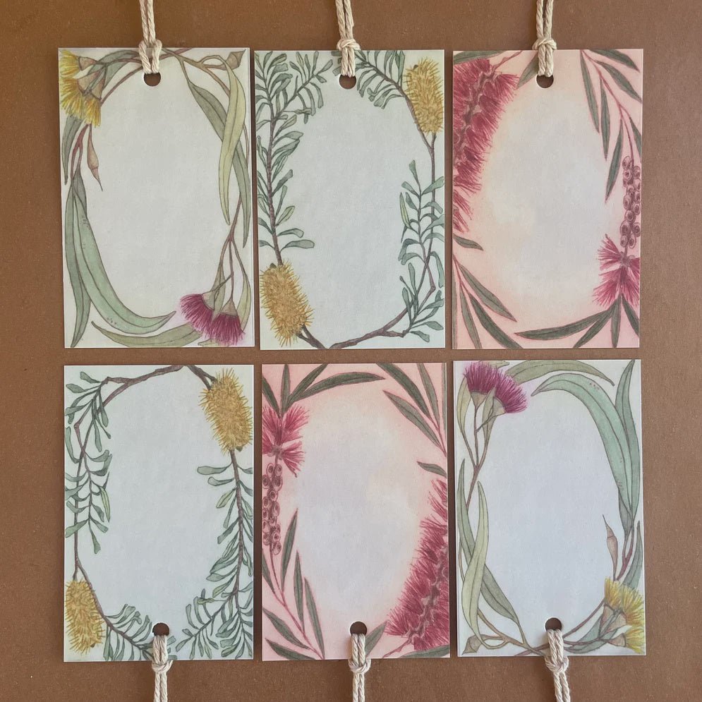 Bridget Farmer Botanical Gift Tags - Tribe Castlemaine