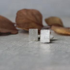 Brushed Metal Clip-on Earrings - Tribe Castlemaine
