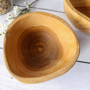 Carved Teak Bowls - Tribe Castlemaine