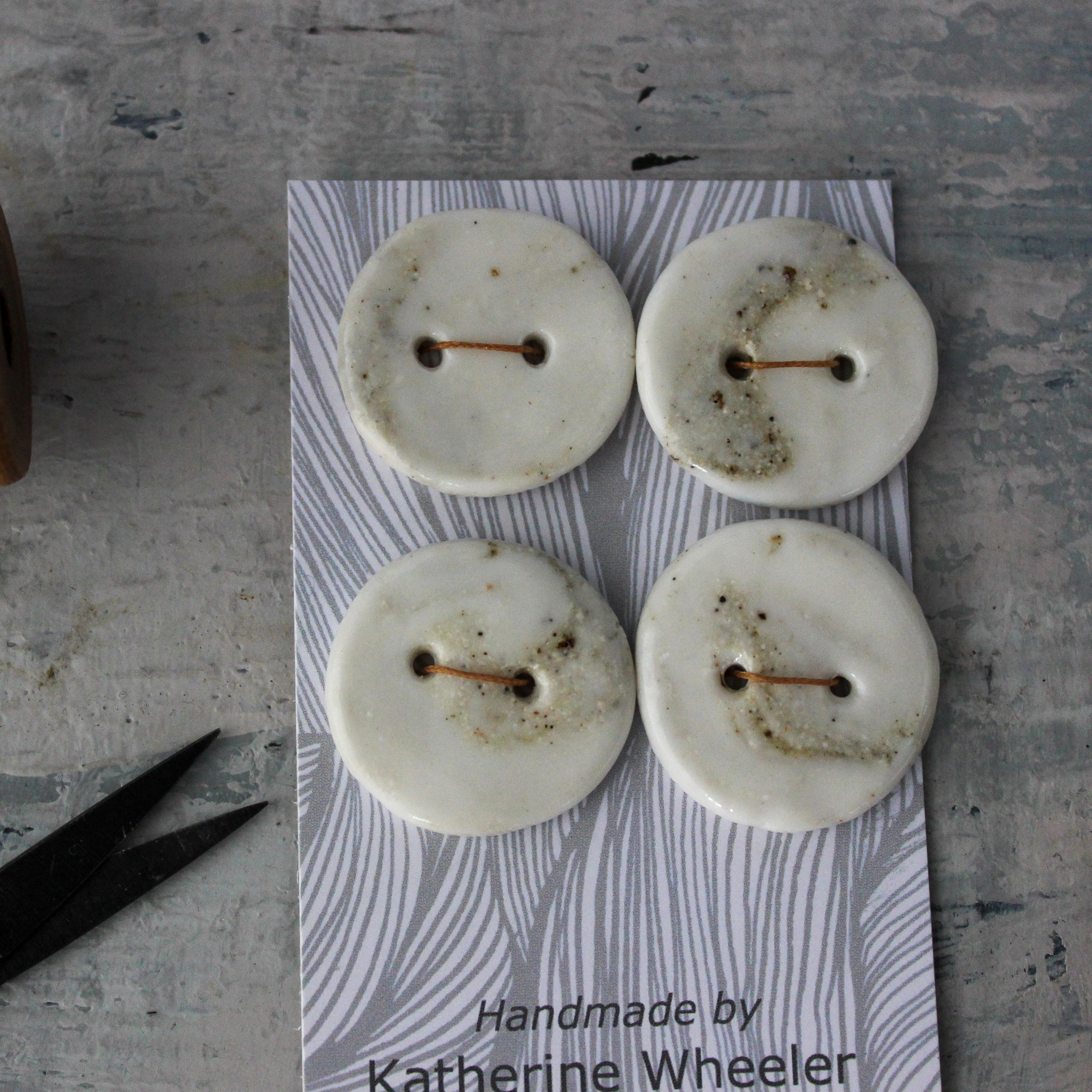 Ceramic Buttons : Marbled - Tribe Castlemaine