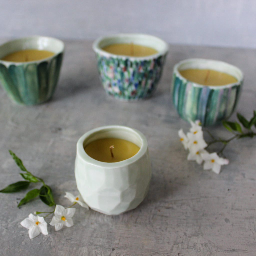 Ceramic Candle Cups - Tribe Castlemaine