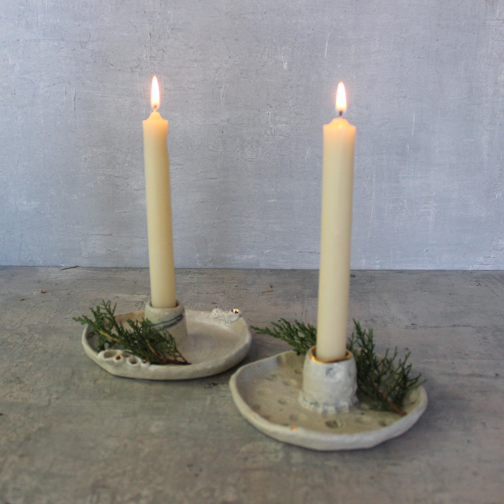 Ceramic Candle Holder Trays - Tribe Castlemaine